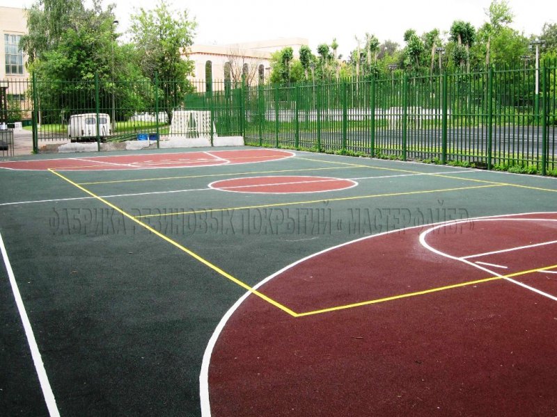 Виды резиновых покрытий детских и спортивных площадок